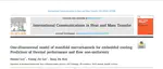 One-dimensional model of manifold microchannels for embedded cooling: Prediction of thermal performance and flow non-uniformity